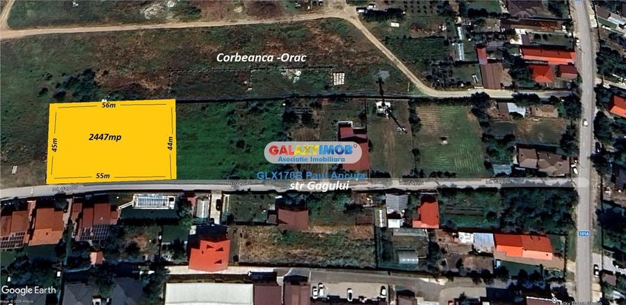 Teren 2447 mp Corbeanca str Intrarea Gagului sosea toate utilitatile - 4