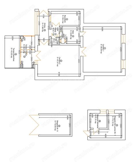 Apartament 2 camere Cladire istorica Odobescu, 135 mp, garaj, curte Apartament 2 camere Cladire istorica Odobescu, 135 mp, garaj, curte
