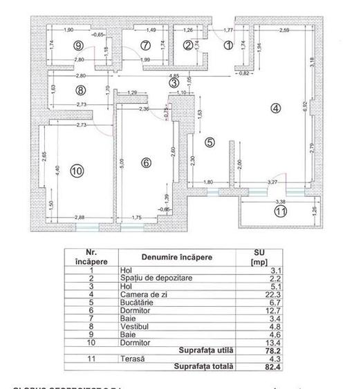 3 CAMERE ET.2/3  PARCARE SUBTERANA BUCURESTII NOI SISESTI METROU STRAULESTI - 6