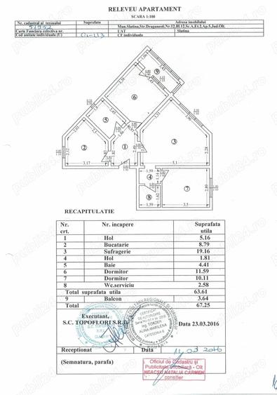 Ap.3 camere, et.2, 67mp, Str. Dragane ti, Bl.12 - 9