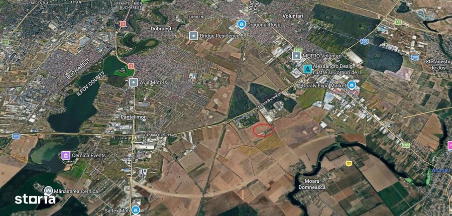 Teren Intravilan Centura Pantelimon Moara Domneasca - 1