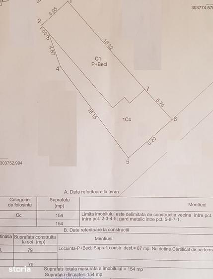 Casă cu 3 camere cu Teren 154 Mp în ICIL