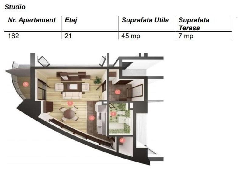 Garsonieră semidecomandată în Mănăștur