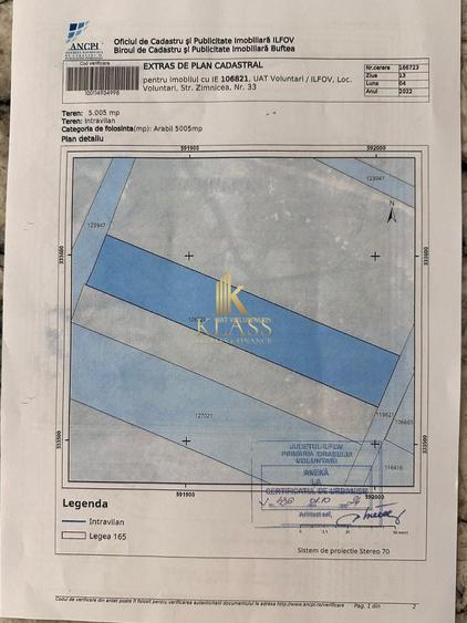 Teren Construcții intravilan de 5005 mp, în Voluntari