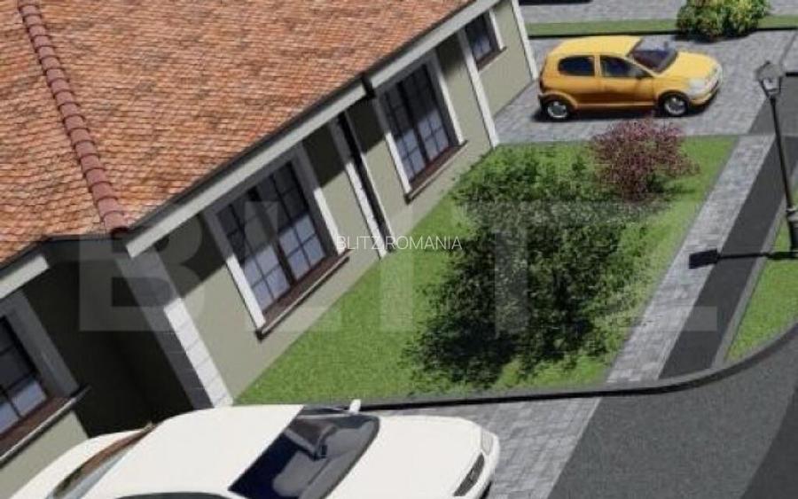 Duplex 4 camere, 2 bai, 90mp, 382 mp teren, Mosnita Noua