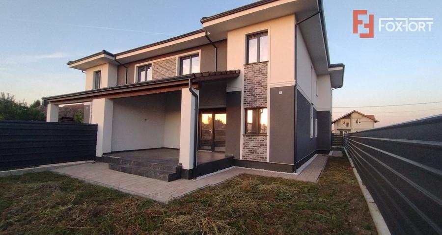 Duplex 5 camere, Becicherecu Mic - Garaj, terasa, Interior la Rosu - 25