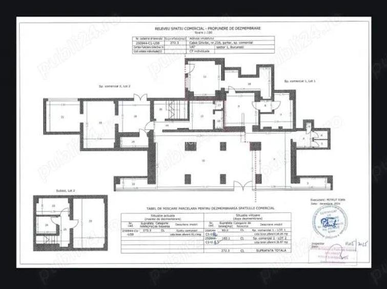 Inchiriez spatiu comercial, 272mp, Calea Grivitei, 22euro mp