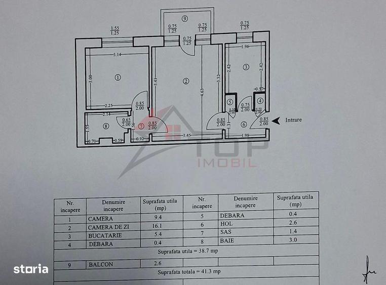Etaj 1, fara risc, 2 camere semidecomandat zona Mircea cel Batran - 1