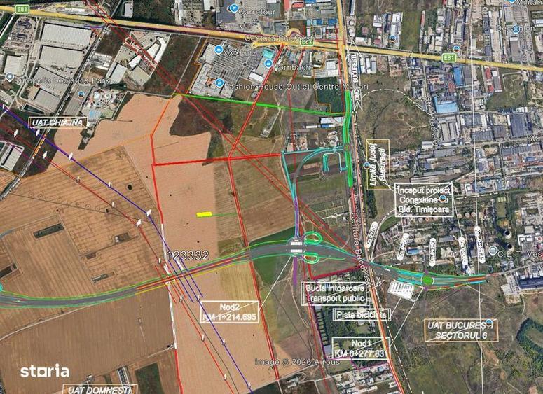 Teren 3.000 mp zona industriala aproape de centura in Domnesti - 1