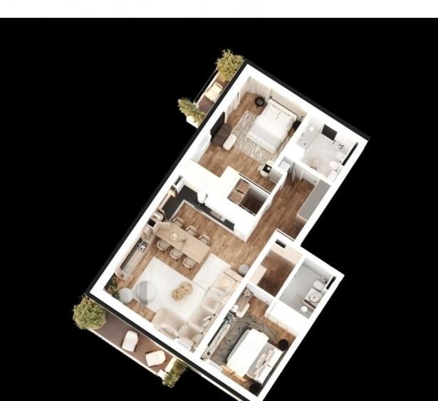 Apartament 3 camere decomandat,Pacurari,100mp - 1