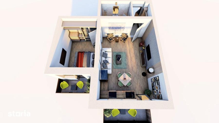 Apartament 2 camere, 73 980 euro, TVA inclus, etaj 2, Subcetate City 2 - 4