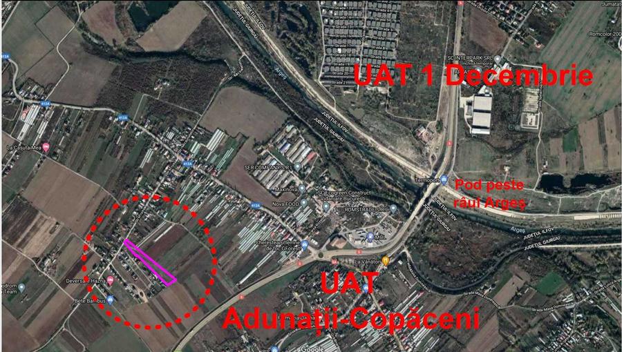 Teren Troitei 450 mp Adunatii Copaceni apropiere Bucuresti jud Giurgiu - 2