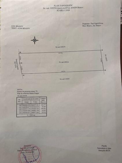 propunem spre vanzare  teren 5200 mp pasune intravilan Brasov - 1