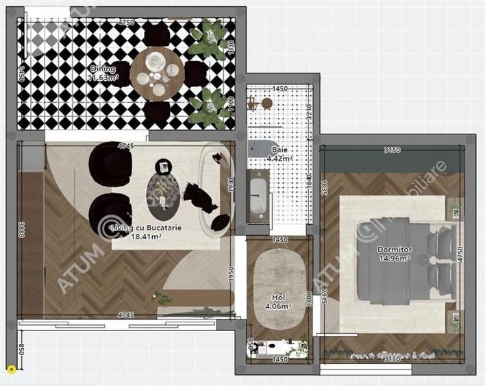 Apartament cu 2 camere si balcon in zona Calea Surii Mici din Sibiu - 8