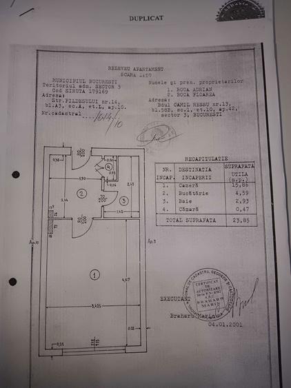 PROPRIETAR inchiriez garsoniera 24mp, zona Campia Libertatii, Parc Al. I. Cuza - 6