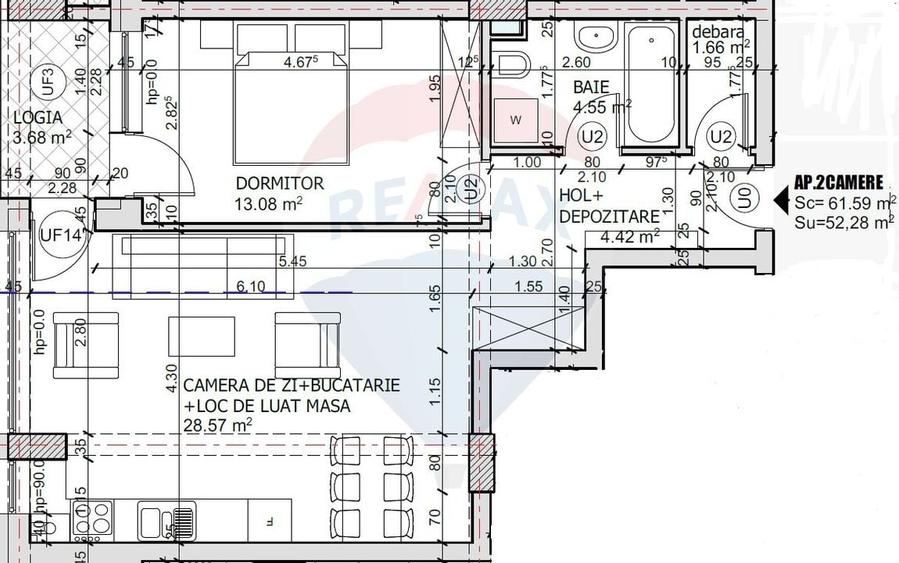 Vanzare Apartament lux cu 2 camere de vanzare in zona Tomis Nord - 12