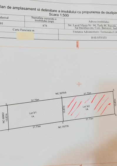 Teren Balotesti Nord Bucharest lot 440 mp cu proiect casa P+1. Investitie. - 14