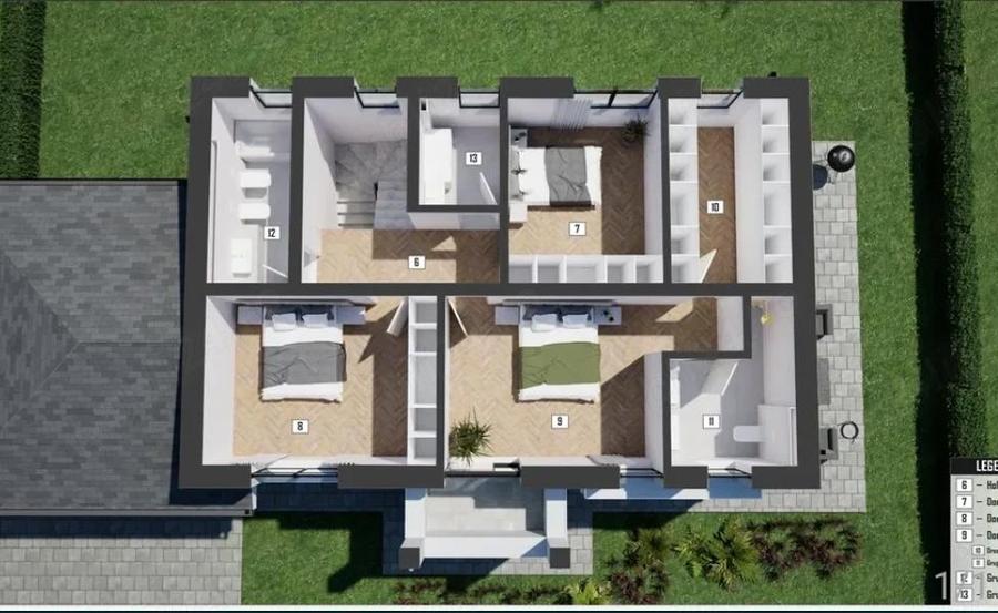 Casa individuala, garaj dublu, studiu nZEB, zona Ioan Rus - 4