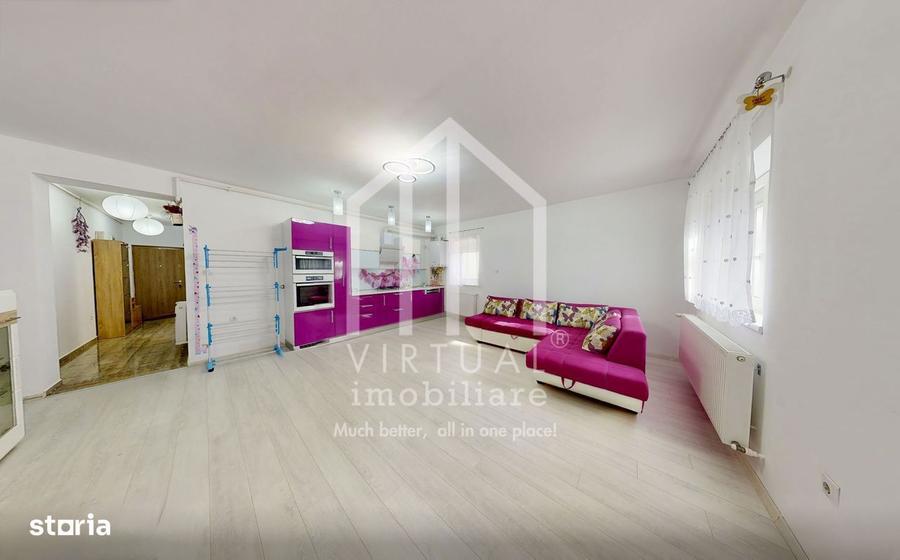 Apartament cu 3 camere, 78mp utili+curte privata (90mp), 2 parcari - 2