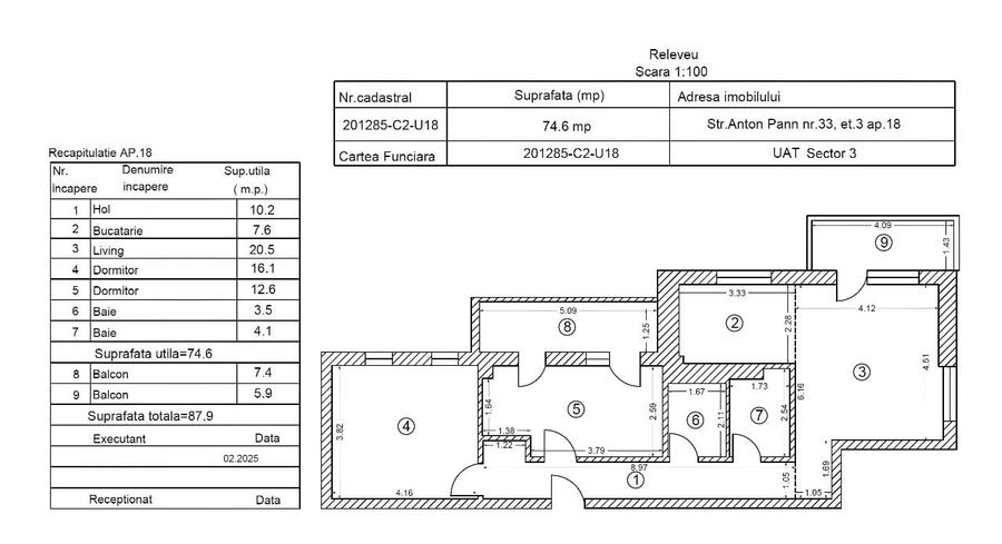 Apartament 3 Camere Unirii de Vanzare - Bloc Nou 2025 - 8