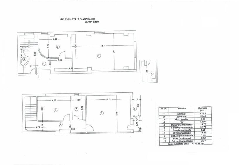 Inchiriere apartament spatios 3 camere etaj 2 plus mansarda Cotroceni Romniceanu - 1