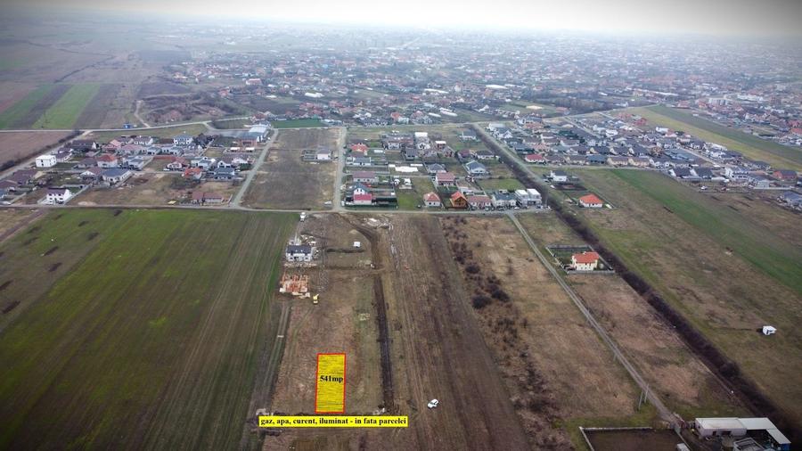 Teren de vanzare Mosnita, cu gaz, curent, apa retea - 4