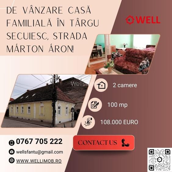 De vânzare casă familială în Târgu Secuiesc, pe strada Márton Áron! De vânzare casă familială în Târgu Secuiesc, pe strada Márton Áron!