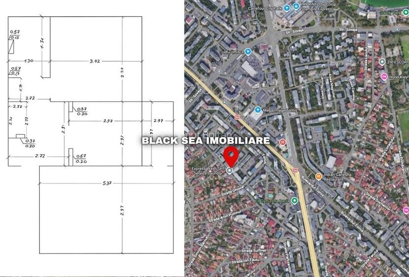 Apartament 2 camere de vânzare – Zona Dacia, Constanța  - Ocazie