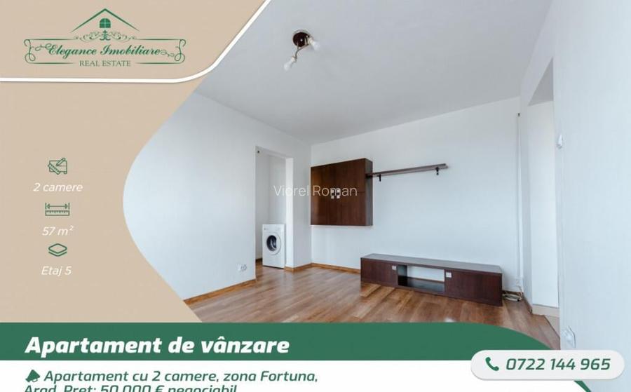Apartament cu 2 camere, zona Fortuna, Arad Apartament cu 2 camere, zona Fortuna, Arad