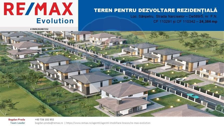 DE VÂNZARE|Teren Sânpetru - REZIDENTIAL/COMERCIAL -  comision 0% - 6