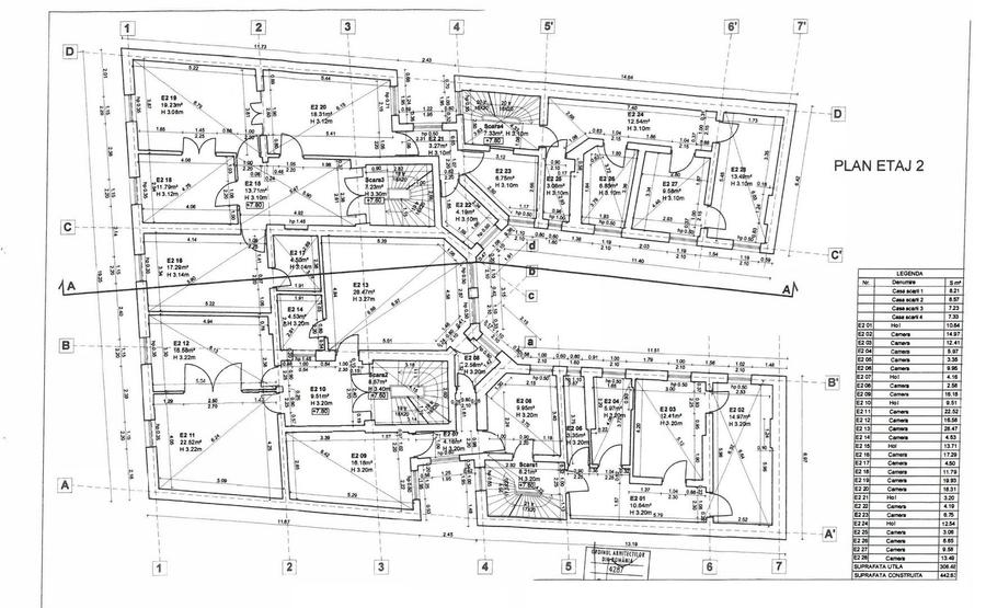 Imobil 2185 mp Centrul Istoric Piata Unirii 500 mp teren vitrina 19 m - 21