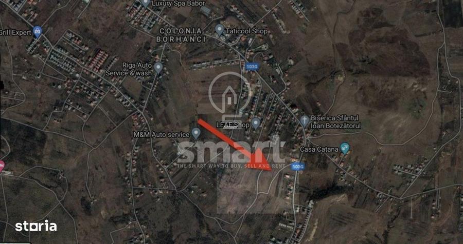 Teren de vanzare 1000mp Front 28 ml Borhanci - 1