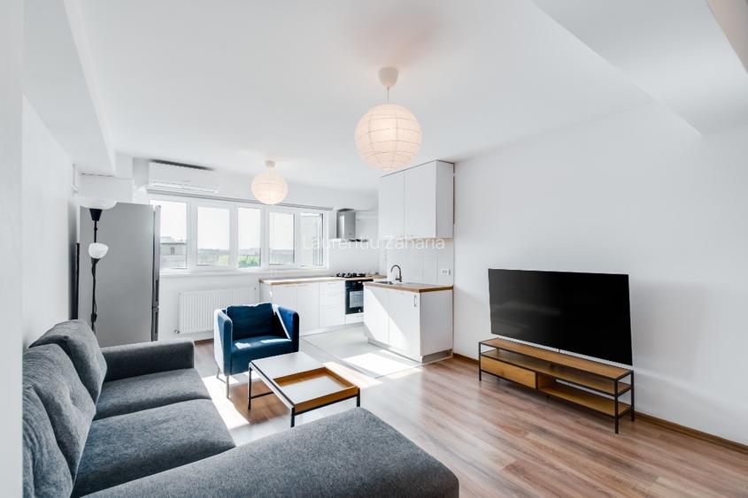 Renovat 2024, 2 camere spatios si luminos, mobilat, centrala proprie, bloc 2017