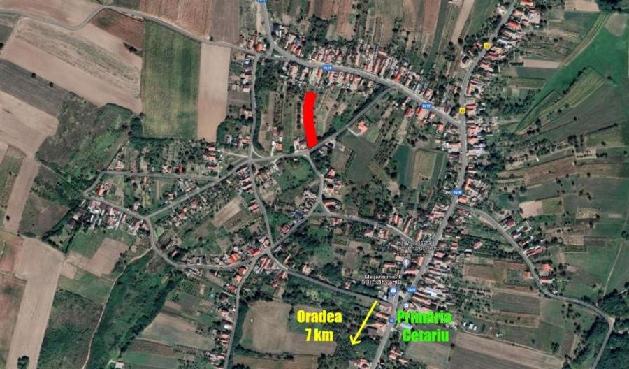 Teren intravilan cu front stradal de 25 ml, Cetariu, Bihor, 7 km de Oradea - 3