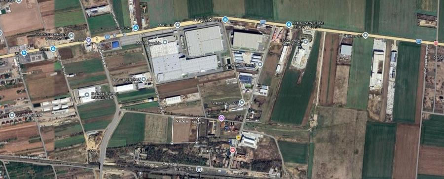 Teren industrial 23.239 mp, 150 m deschidere – Str. Lavandei, Brănești - 1