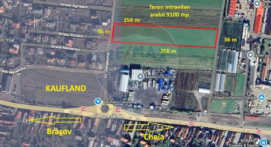 Teren agricol intravilan de 9100 mp, în Satulung