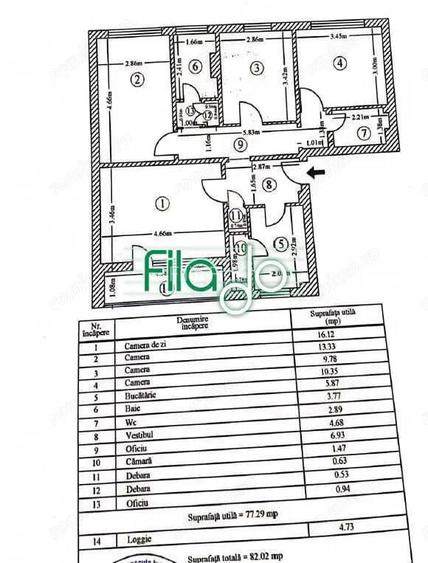 Apartament 4 camere Policlinica Titan