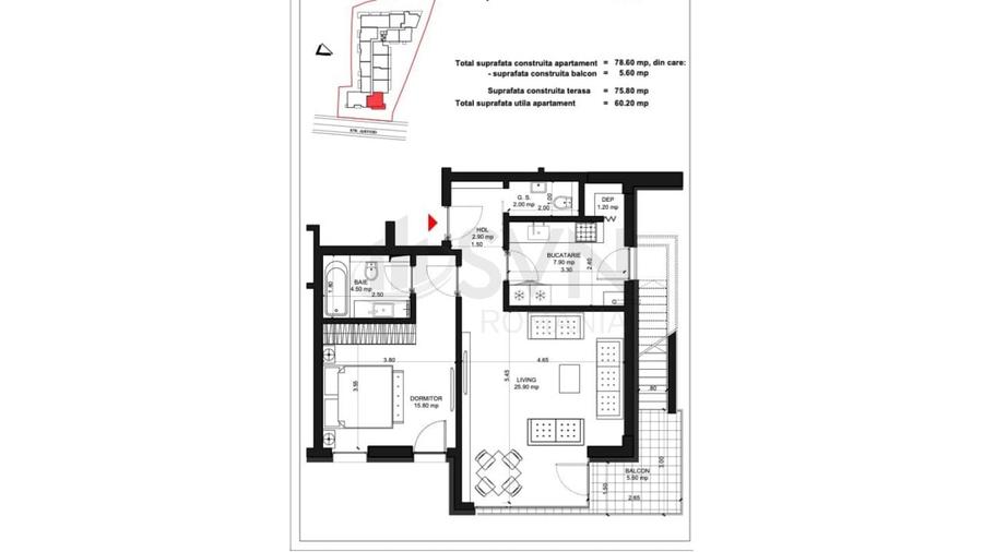 REA1025395 Unirii l Terasa 52mp l Bloc nou - 22