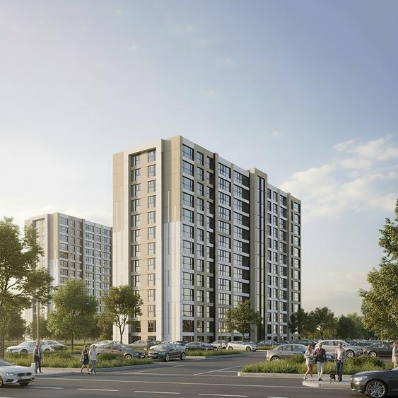 Apartament 2 camere | Bucatarie separata- ansamblu cu parc privat, paza 24/7 - 7