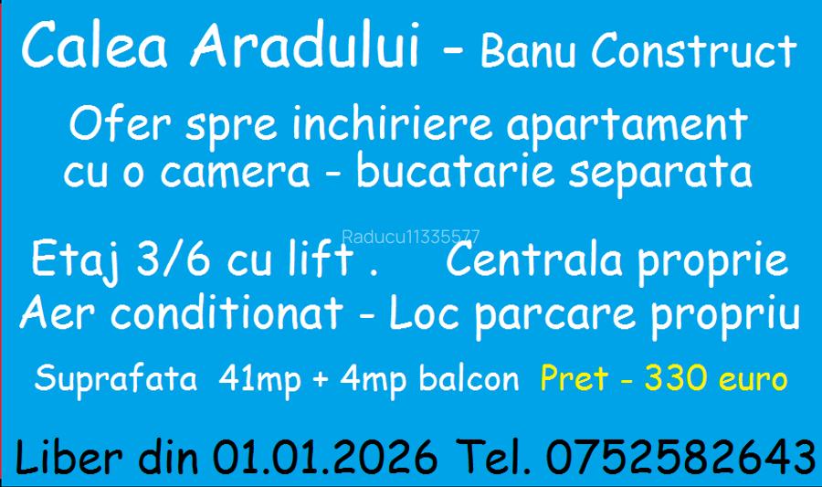 Calea Aradului - Banu Construct