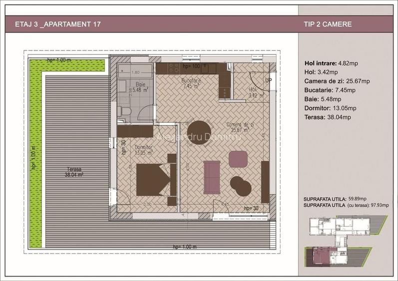 Apartament cu 2 camere decomandat în Timpuri Noi Apartament cu 2 camere decomandat în Timpuri Noi