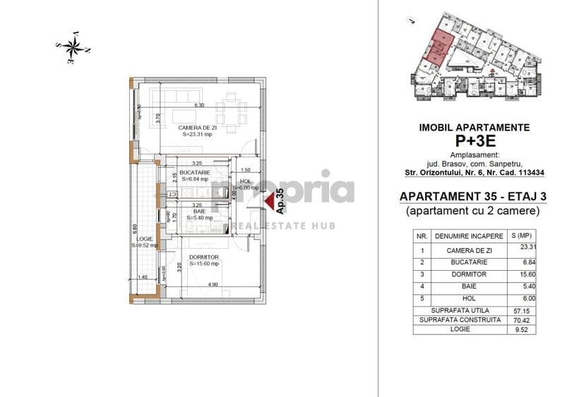 DEZVOLTATOR | Apartament 2 camere NR.35 PREDARE IULIE 2026 - 3