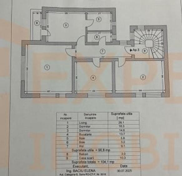 Apartament 3 camere situat in zona Dacia - 9