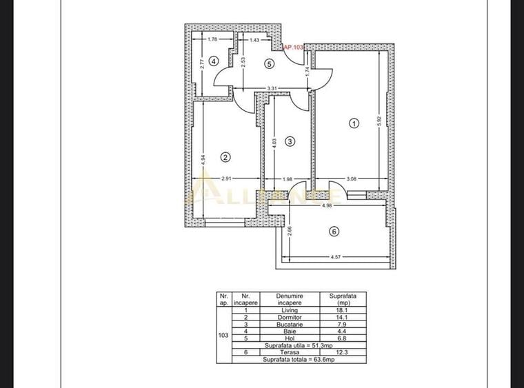 Metrou Berceni | 2 camere decomandat cu terasa - GATA DE MUTARE - 5