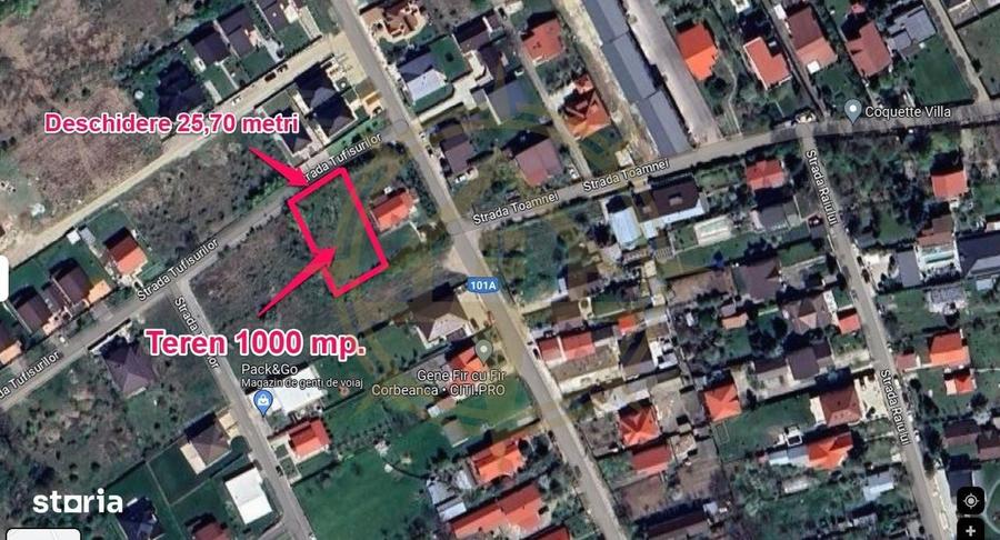 Dom00438 - de vanzare teren intravilan 1000 mp. corbeanca - 8