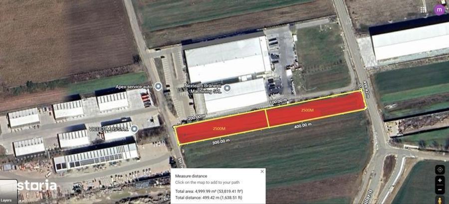 Teren 5000 mp Brane?ti deschidere 2 drumuri utilita?i langa DN3 & A2 - 4