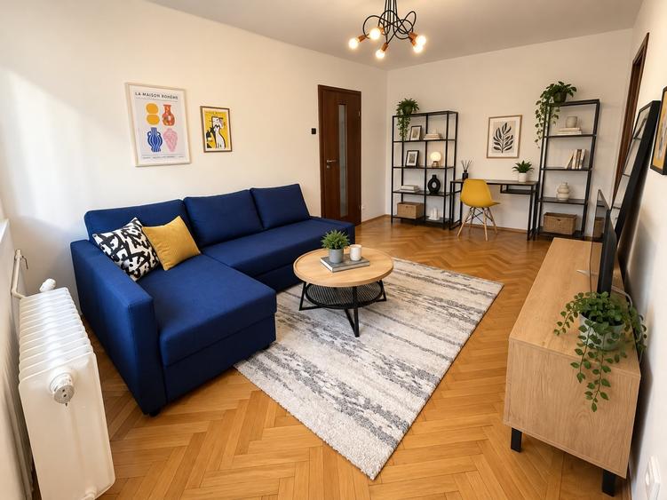 Apartament cu 2 camere semidecomandat, mobilat în Dristor