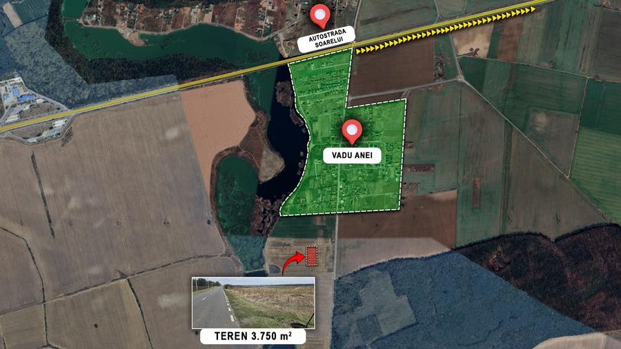 Teren Branesti deschidere la drum asfaltat ideal mica dezvoltare imobiliara. - 3