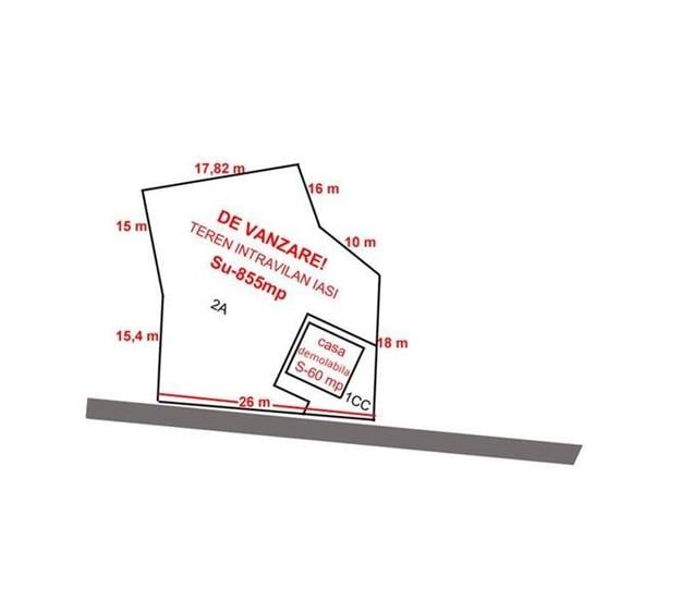 teren intravilan semicentral Iasi cu autorizatie construire - 2