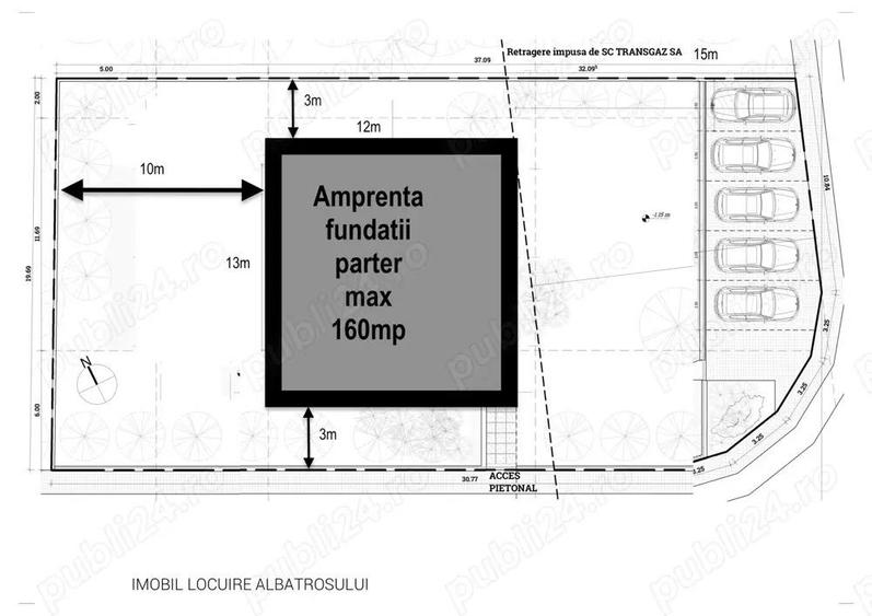 Proprietar, vand teren Dumbravita 734mp, pe colt, toate utilitatile - 1